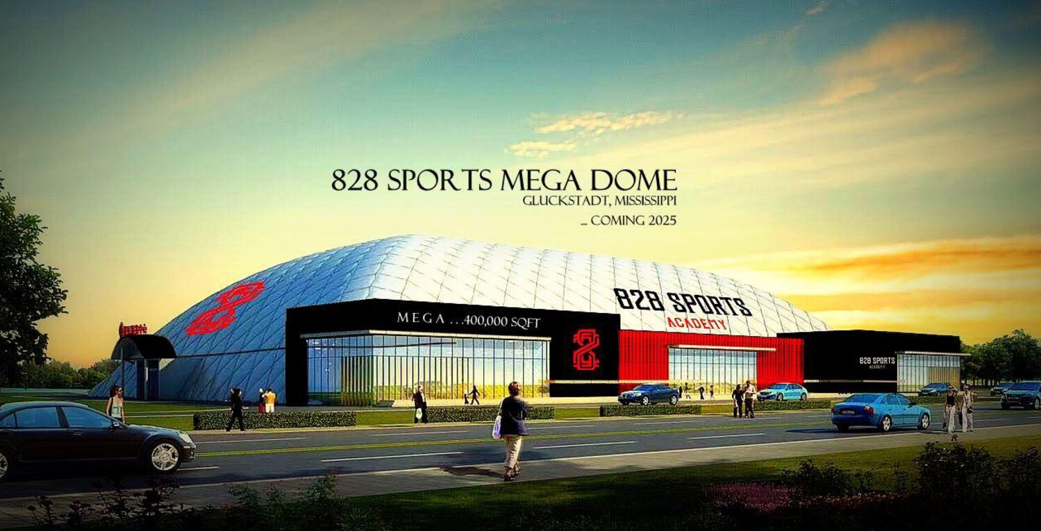 A rendering of the proposed 828 Sports Mega Dome planned for Gluckstadt